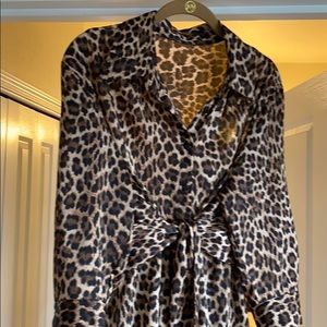 Zara leopard dress